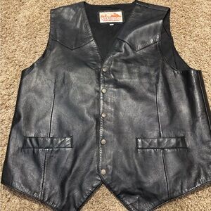 Saguaro West Trading Co Black Vest 2XLT